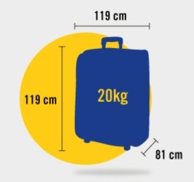 son las medidas de equipaje Ryanair